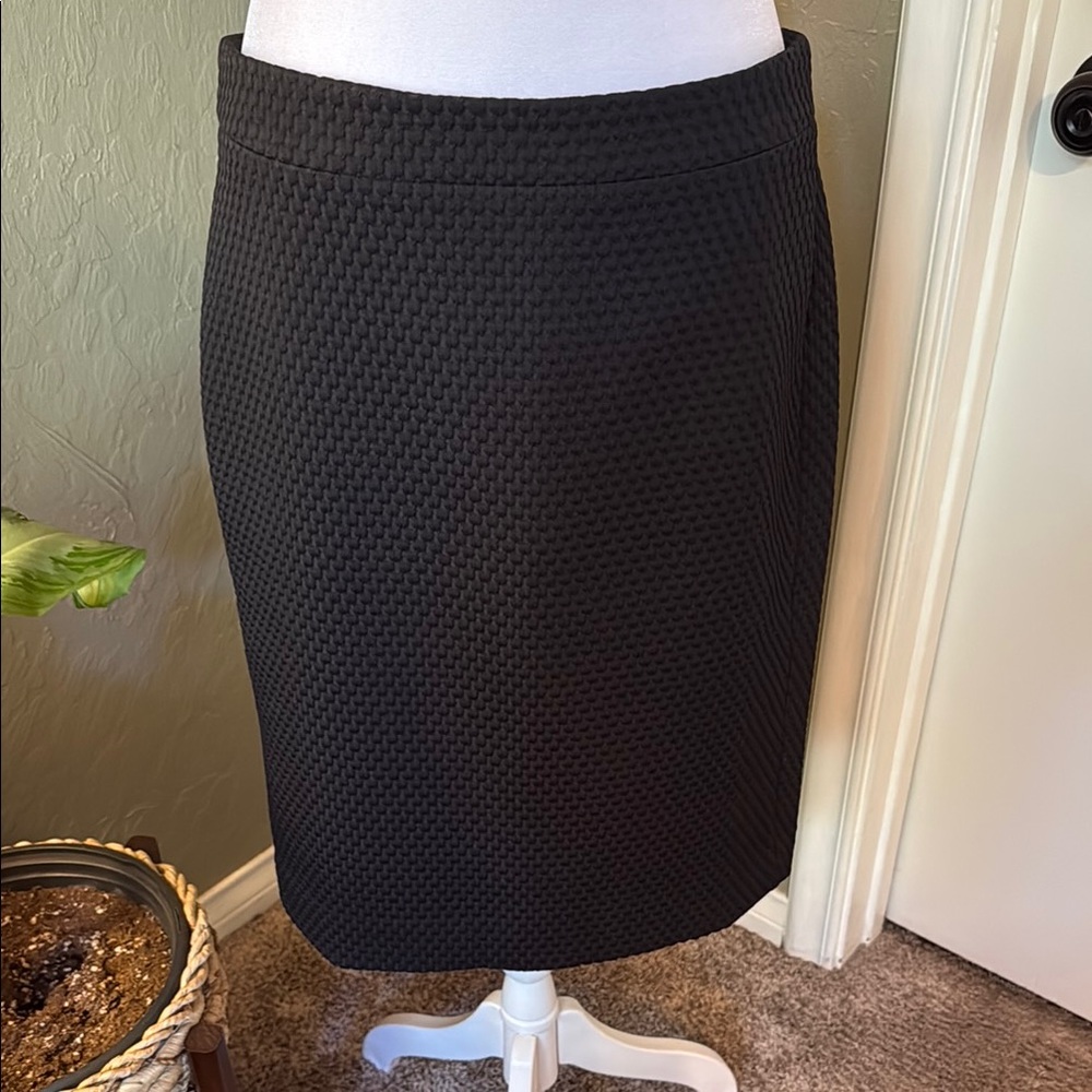 J. Crew Textured Black Pencil Skirt - Picture 3 of 7